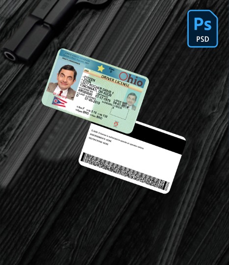 USA Ohio driving license 2018-present PSD